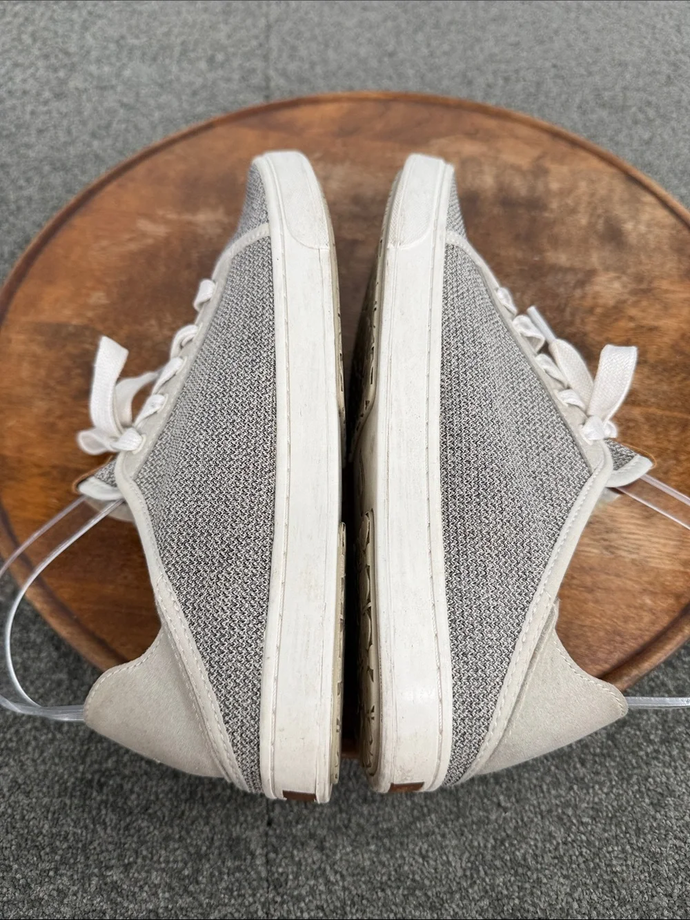 Olukai Shoes Wm 9 Pehuea Li Casual Low Canvas Sneakers Slip On Mule Beige Lace